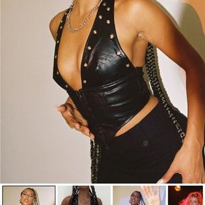 Princess Polly Black Corset top